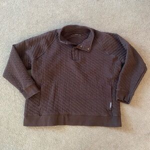 Men's Quilted Brown Sweater